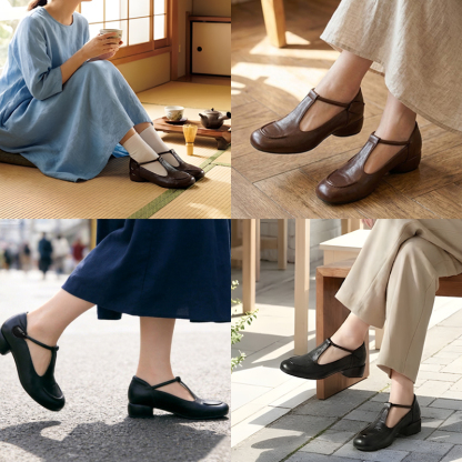 Emiwalk 高級感のあるラウンドトゥパンプス