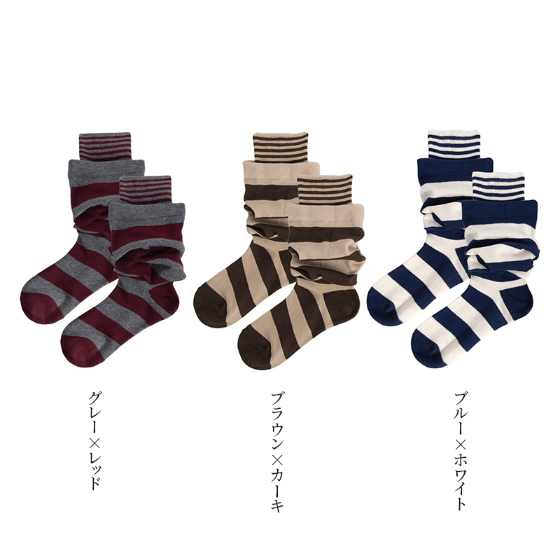 レトロソックス｜レイヤードの主役、日常コーデをパッと明るく-emiwalk