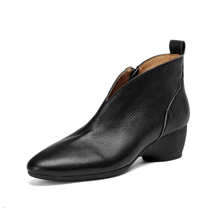 Vカットで脚長効果｜履き心地抜群の通勤ブーツ - 1011060318 - emiwalk