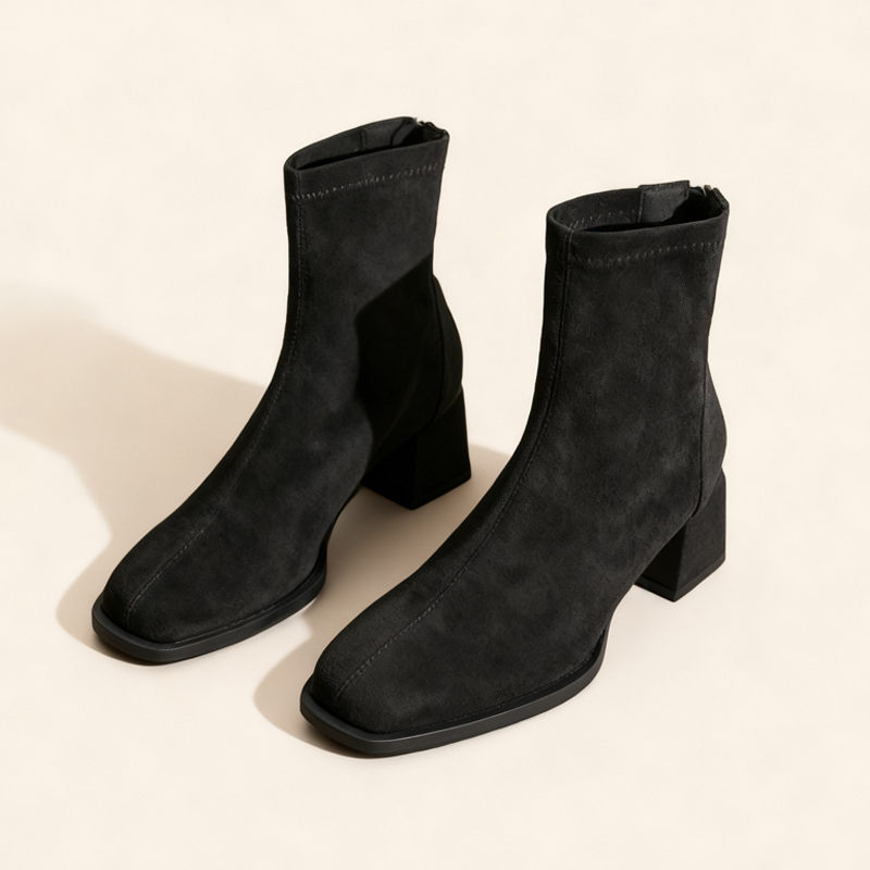 超快適ストレッチブーツ｜5cm・7cmヒールアップ - 1010996676 - emiwalk