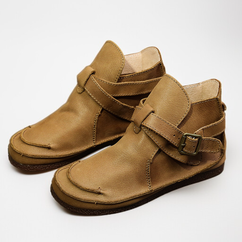 レトロでクラシックな秋冬ショートブーツ - 1011106889 - emiwalk