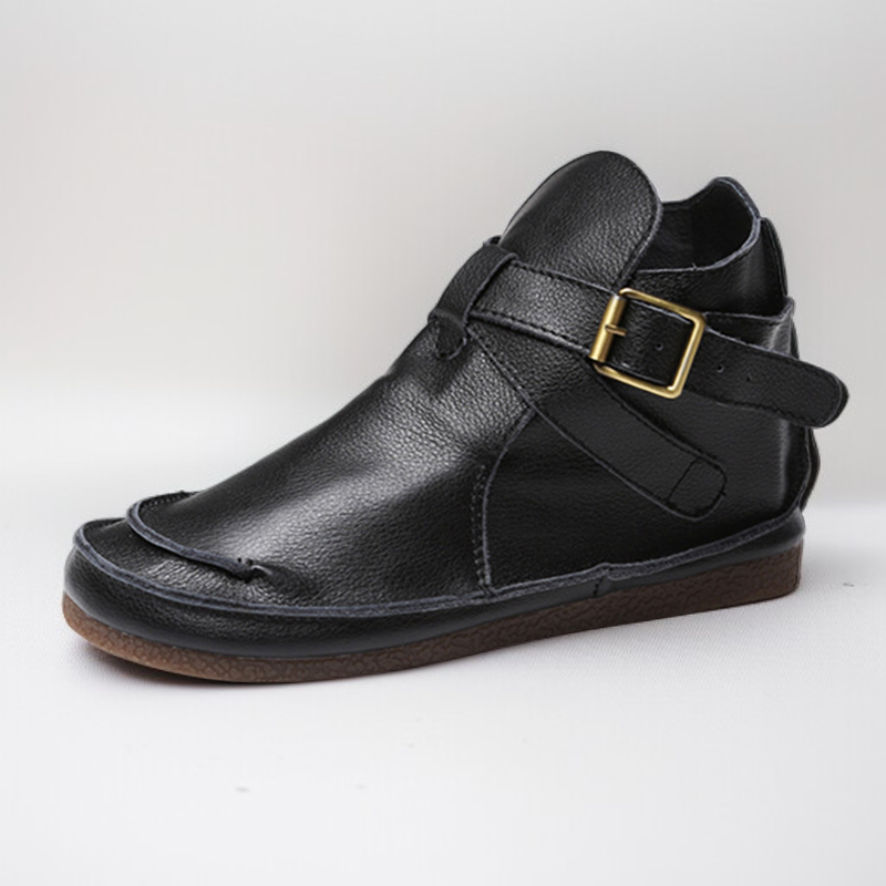 レトロでクラシックな秋冬ショートブーツ - 1011106889 - emiwalk