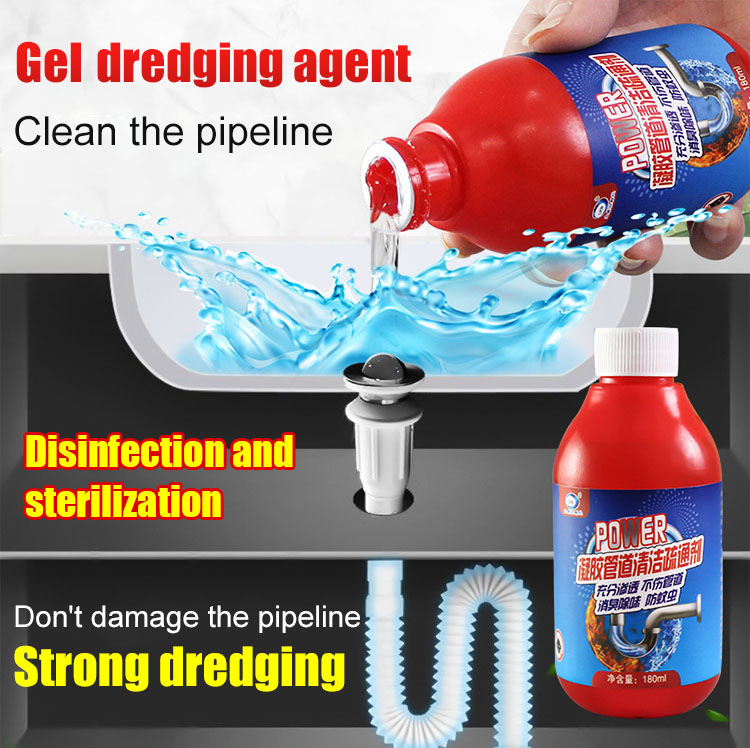 Kitchen toilet drainage clog removing gel