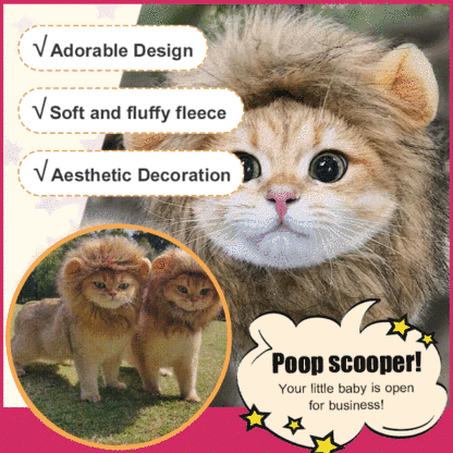  Popular Pet Cat Lion Mane Hat