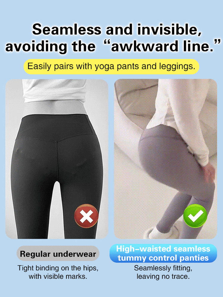 [Pear-Shaped Body Savior] Ice Silk High-Waisted Shaping Panties