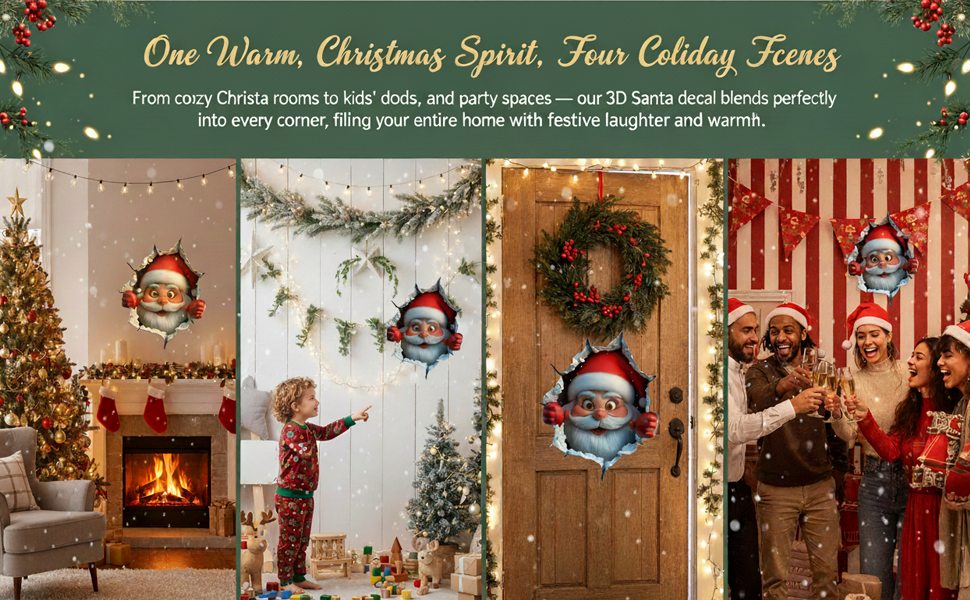 Christmas Decorative Wall Stickers Wall Stickers Removable Household SelfAdhesive