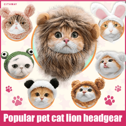 Popular Pet Cat Lion Mane Hat