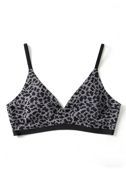 【Pure Desire Originator】U-shaped Backless Leopard Lift Bra