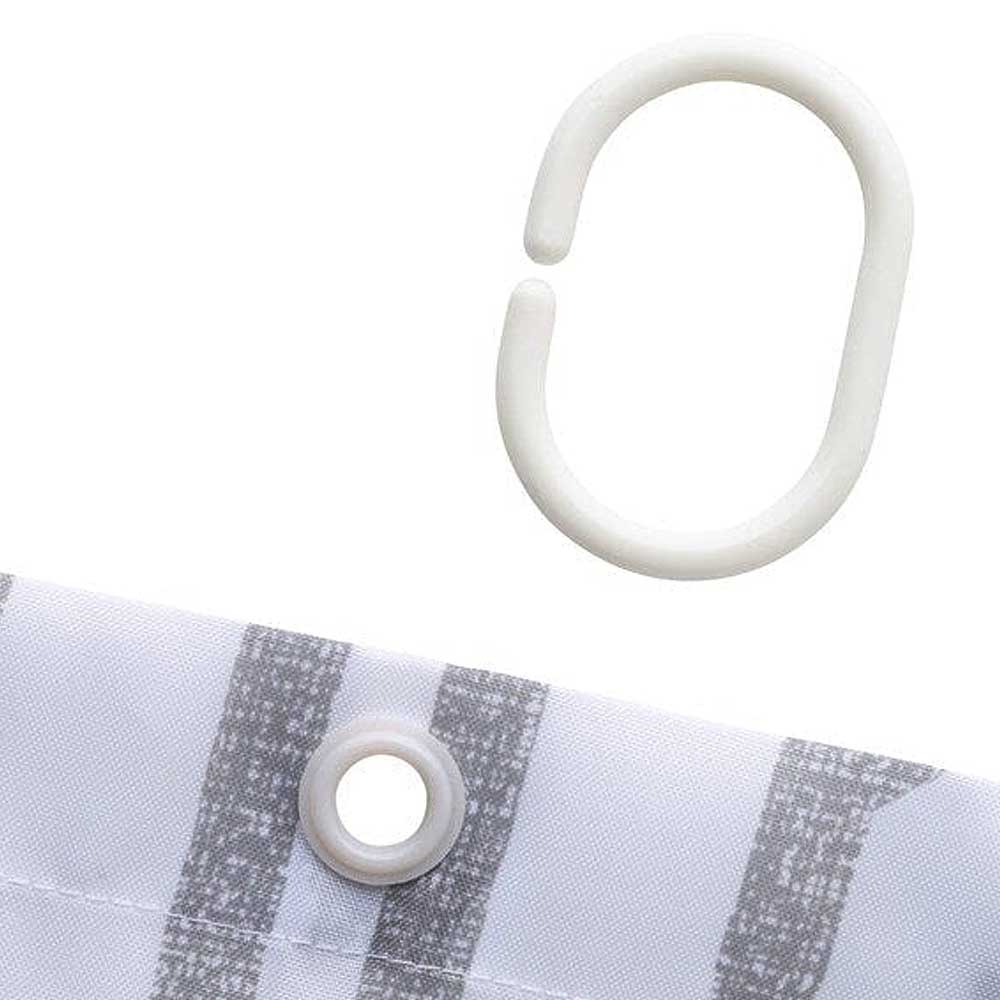 Shower Curtain Grey 135x180 cm