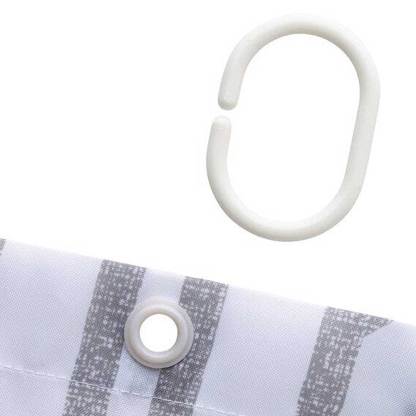 Shower Curtain Grey 135x180 cm