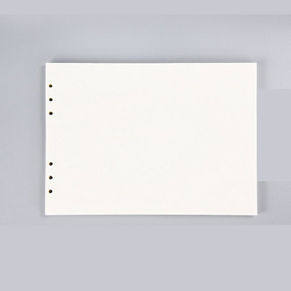 空白 ノート レフィル 6穴 A4 横長 ルーズリーフバインダー対応