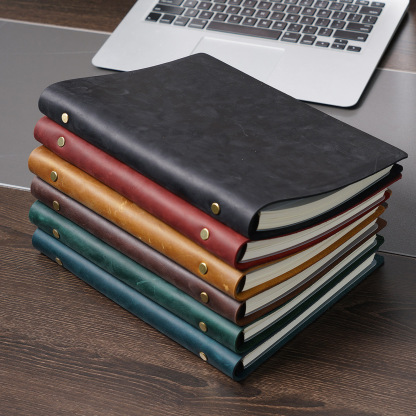 B5 26穴 バインダー 革カバー ノート