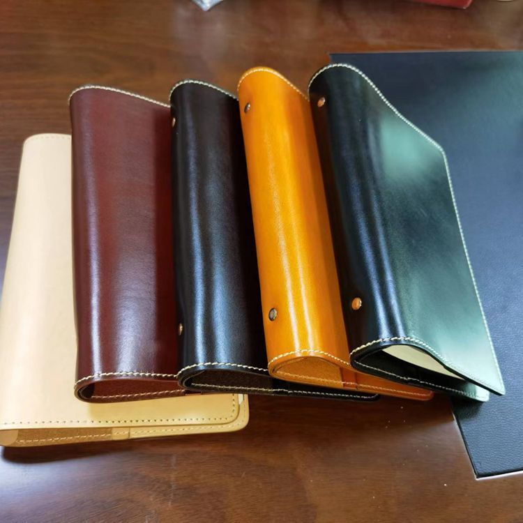 A5 6穴 バインダー 大容量収納 植物鞣し革 カバー ノート