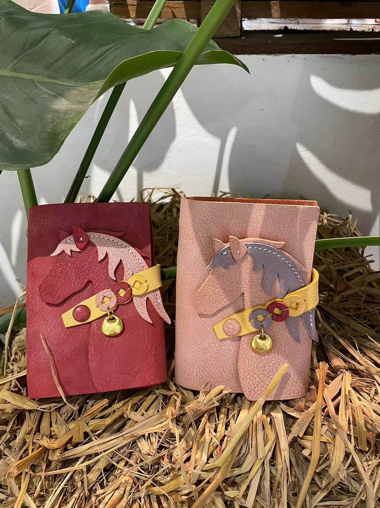 A7 6穴 バインダー 馬 革カバー ノート