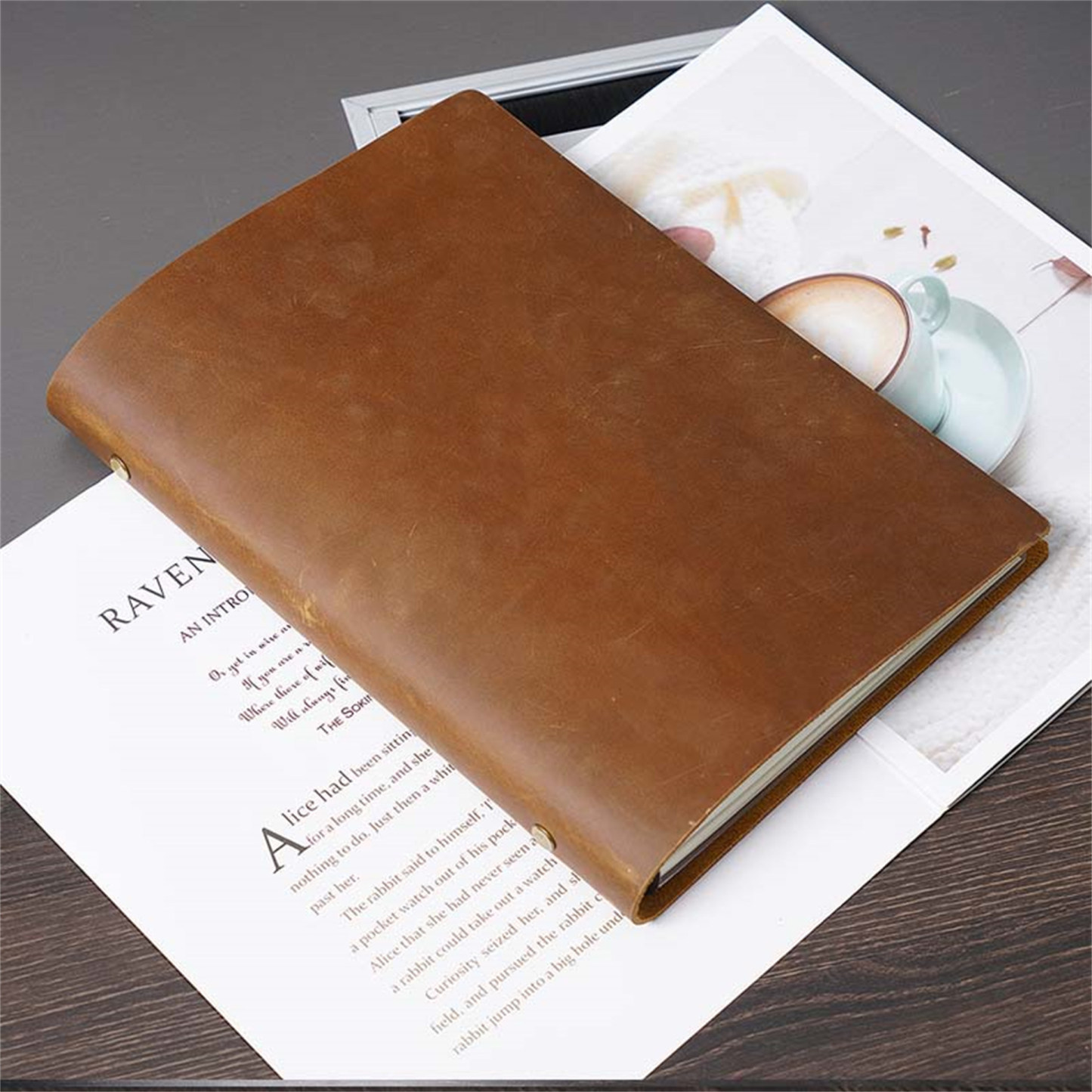 B5 26穴 バインダー 革カバー ノート