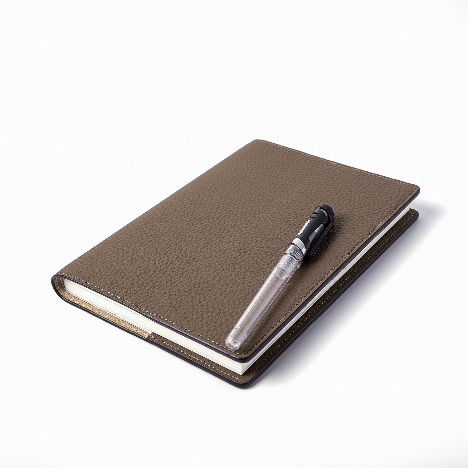 A5 ライチ革 ノート カバー