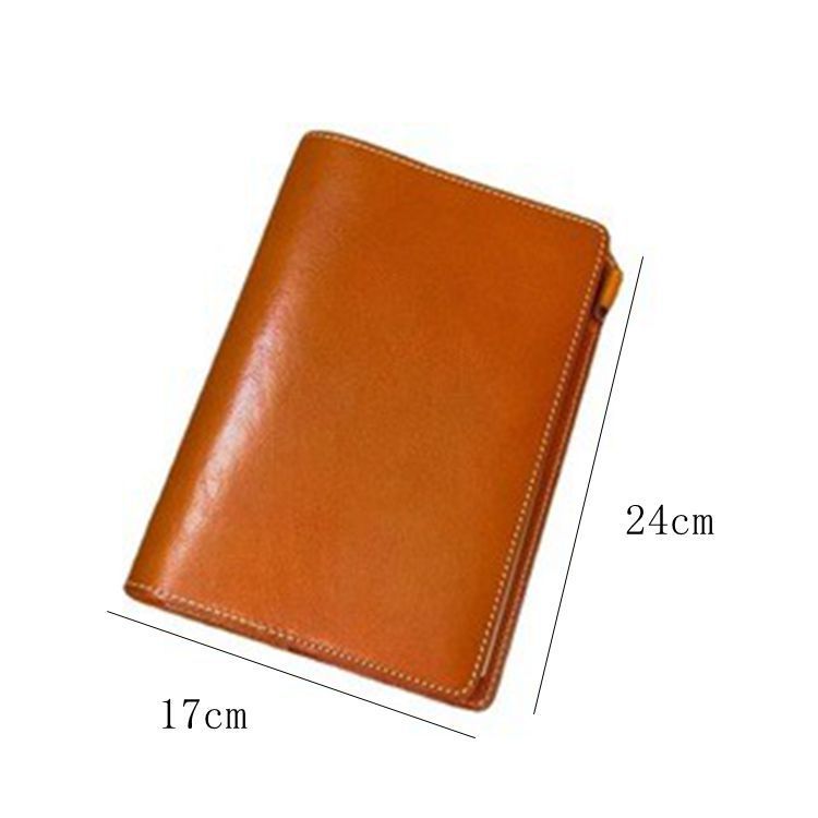 A5 6穴 バインダー 大容量収納 植物鞣し革 カバー ノート