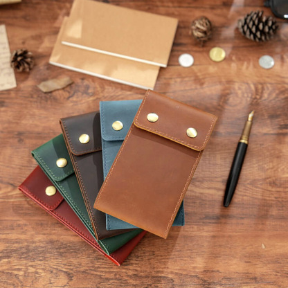 ミニ 革カバー ノート 持ち歩き メモ帳
