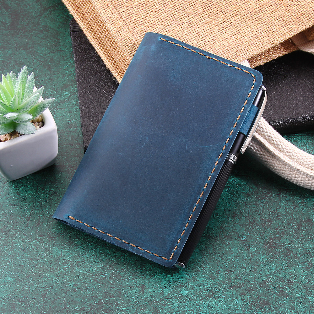 持ち歩き メモ帳 革ノート カバー