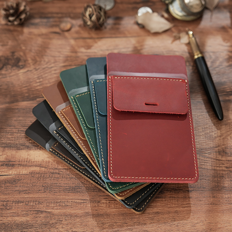 革 ペンホルダー 胸ポケット用ペンケース