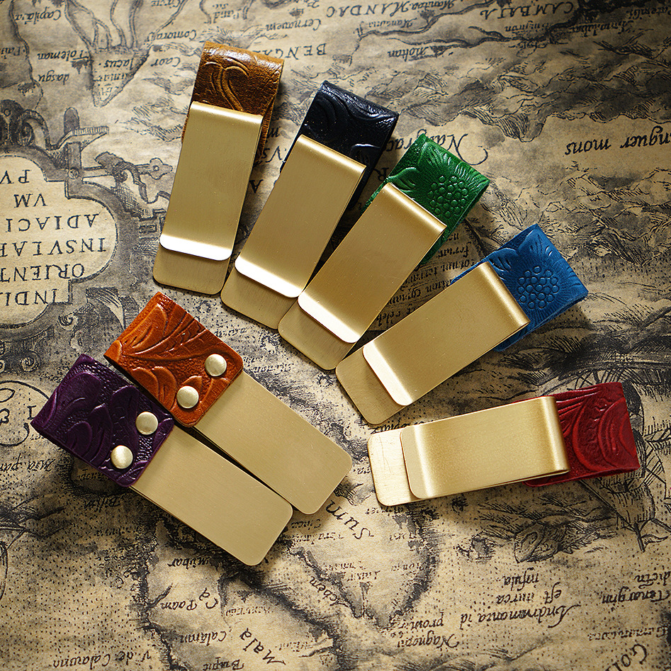 唐草模様 革 手帳 ペンホルダー