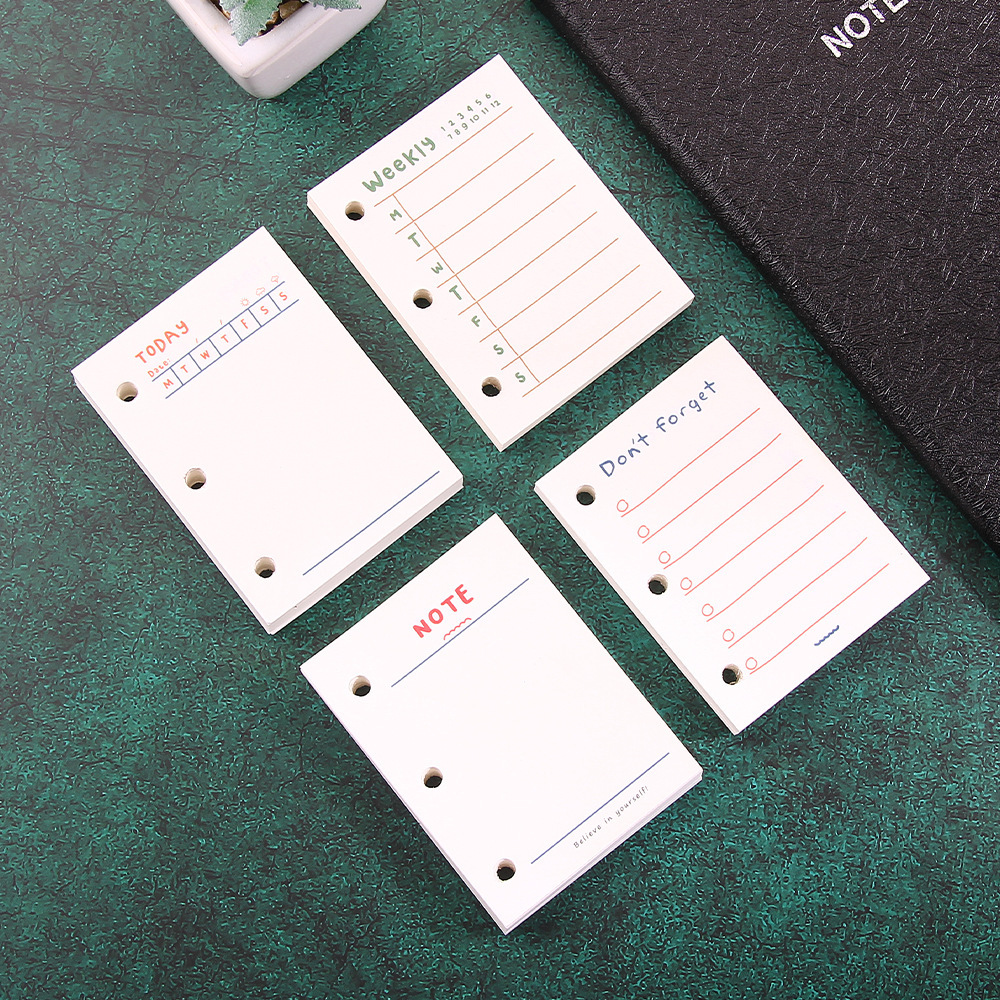 A9 3穴 バインダー メモ帳 革カバー ノート ボタン閉め