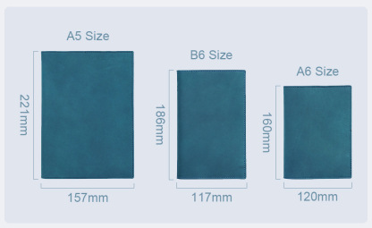 A6 革 ノート カバー ペンホルダー カードホルダー付き