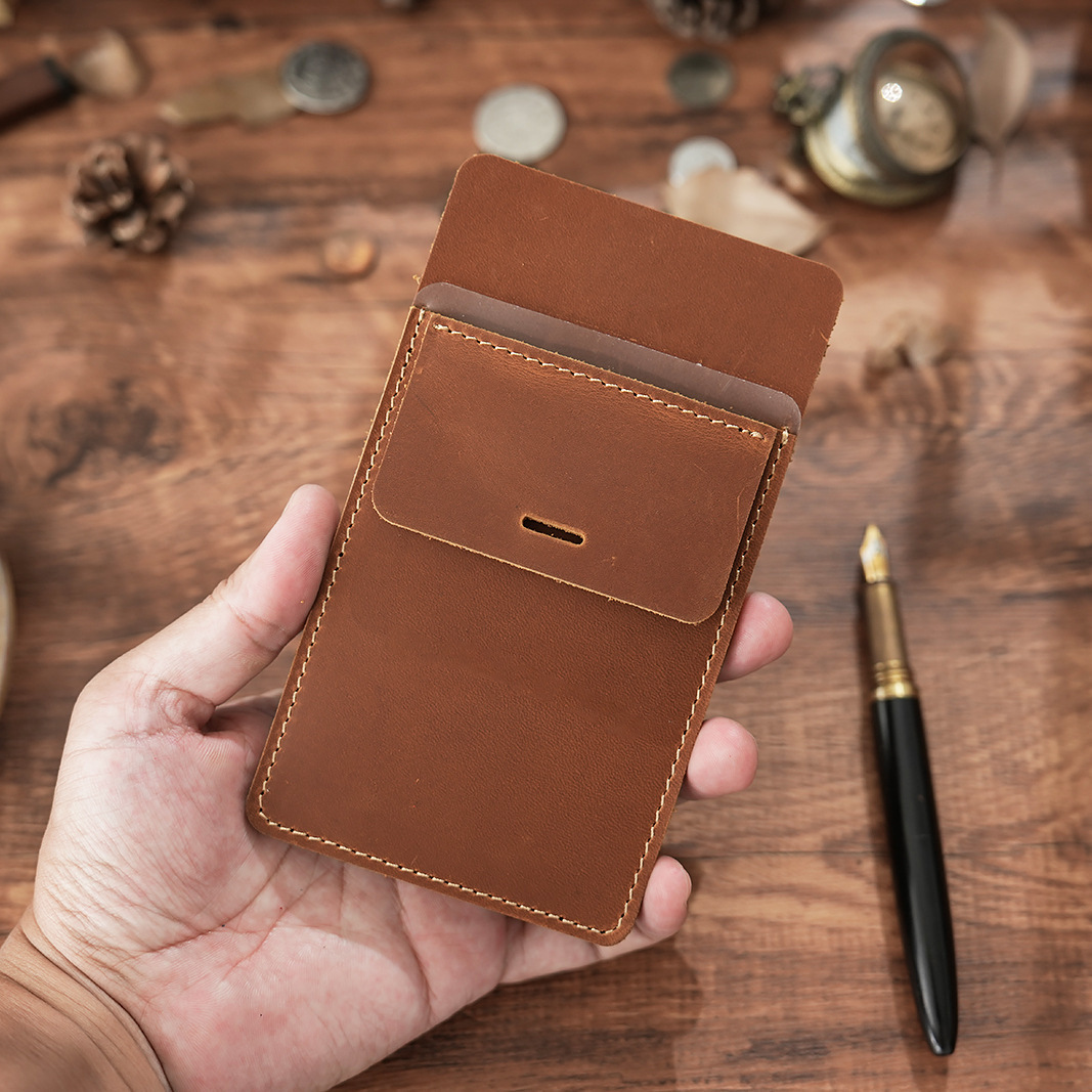 革 ペンホルダー 胸ポケット用ペンケース