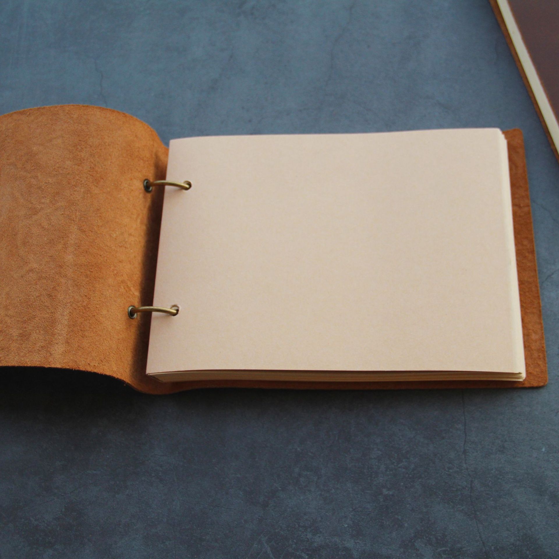 A5 2穴 バインダー 革カバー ノート