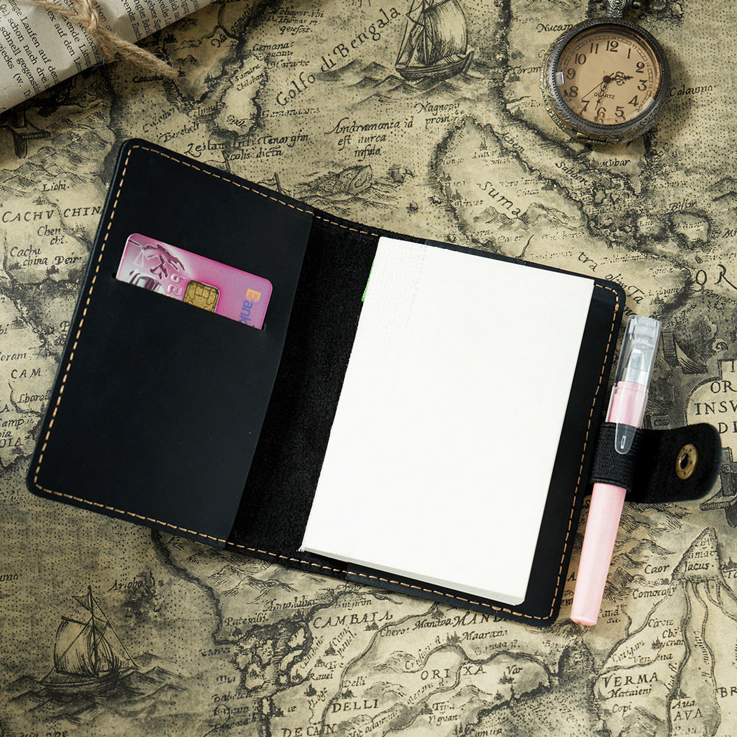 B7 ミニノート 革 カバー