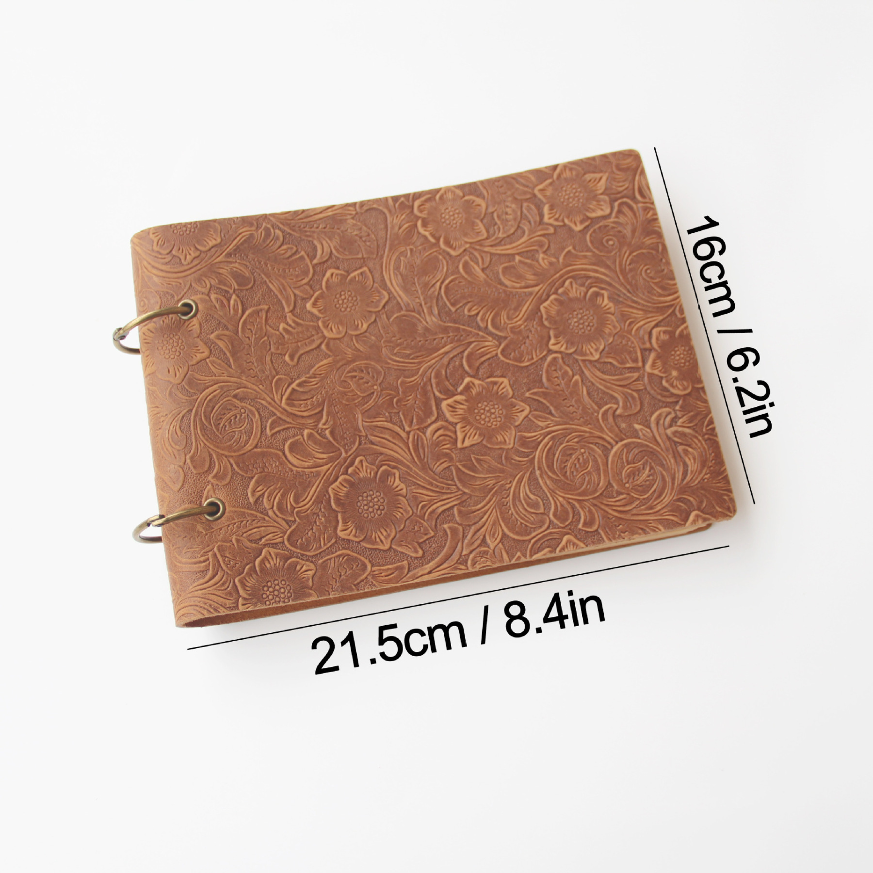 A5 2穴 バインダー 革カバー ノート