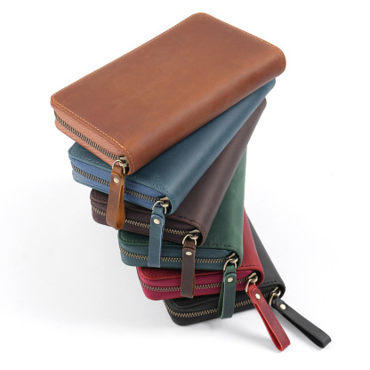 Weeks対応 ファスナー 革カバー 3本差し 多機能 ペンケース