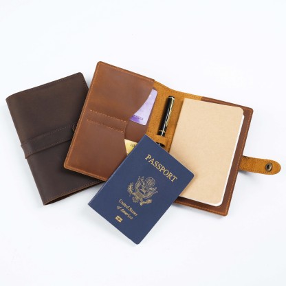 文庫本 革 ノート カバー ペンホルダー カードホルダー付き