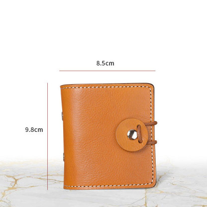 A9 3穴 バインダー メモ帳 植物鞣し革 カバー ノート ボタン閉め