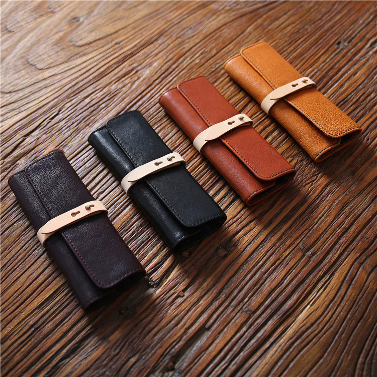 ルポペンケース 大容量 植物鞣し革 筆箱 小物収納