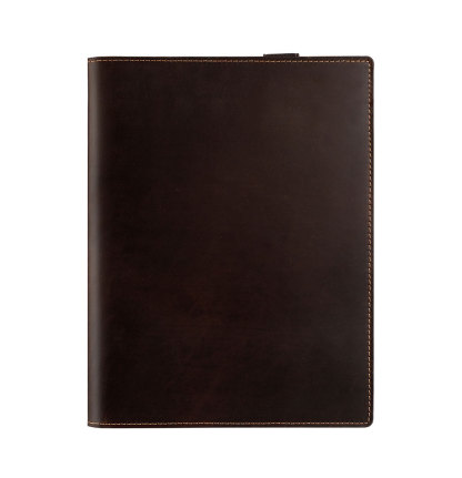 B5 革 ノート カバー ペンホルダー 大容量収納 10.5/11 インチ iPad Pro対応 ポケット カードホルダー付き