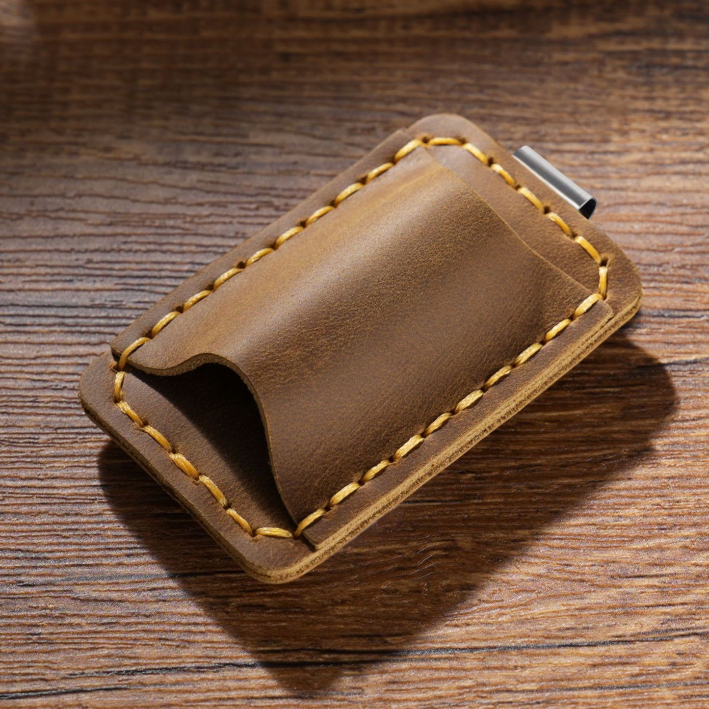 革 一本差し 手帳 ペンホルダー