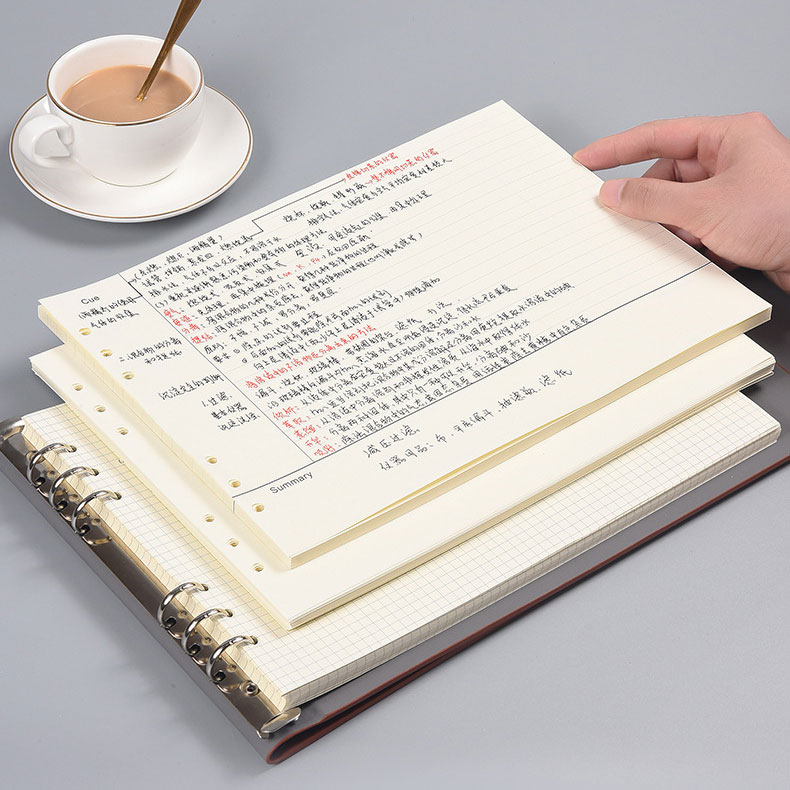 コーネル式 ノート レフィル 6穴 A4 横長 ルーズリーフバインダー対応