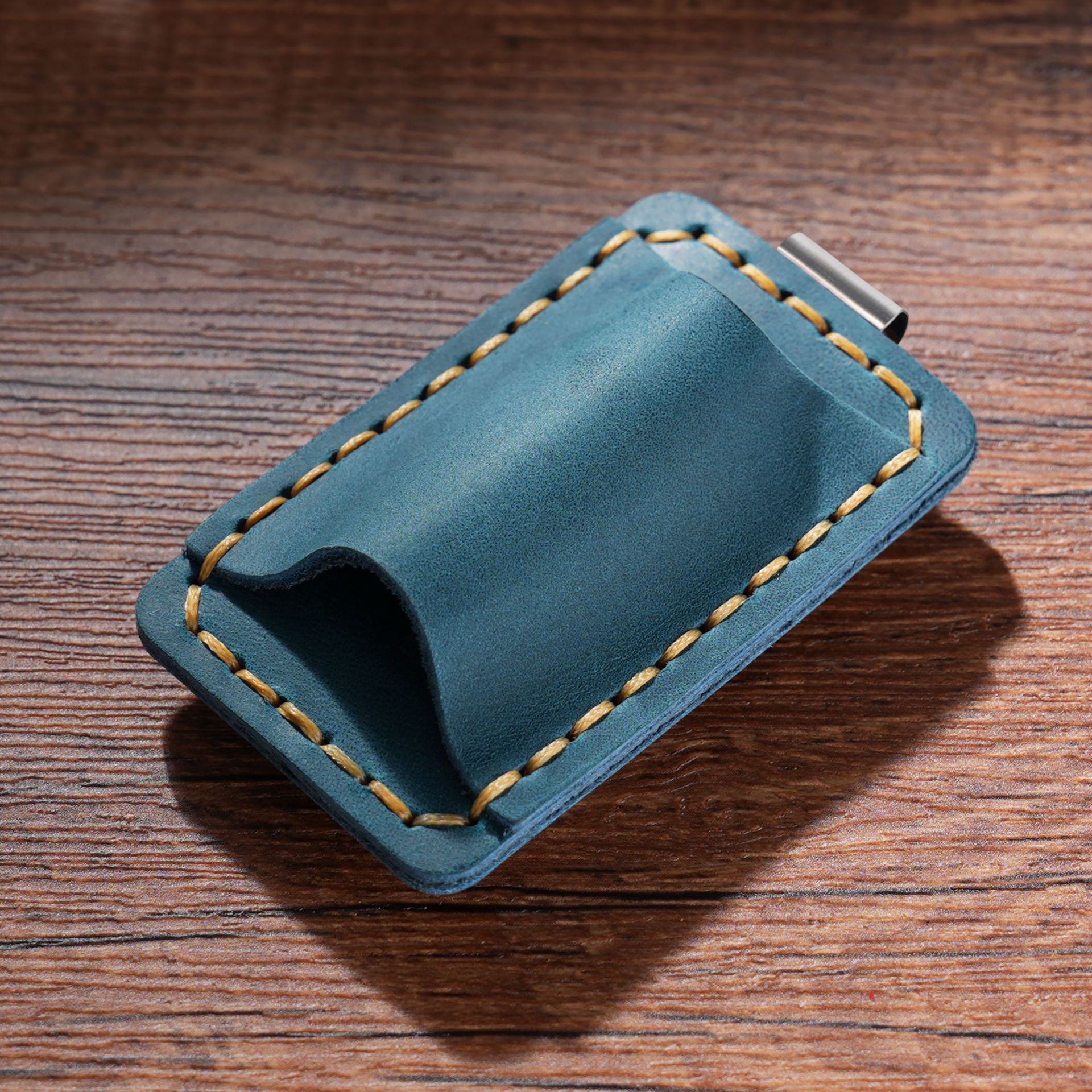 革 一本差し 手帳 ペンホルダー