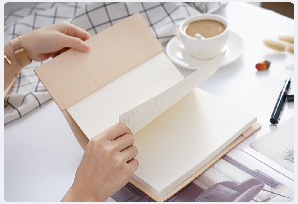 原色 A5 革 ノート カバー