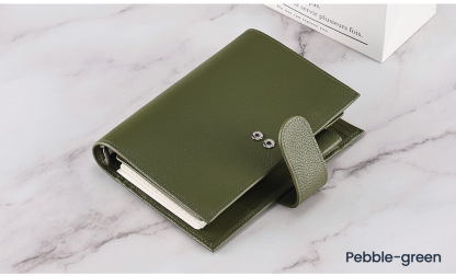 A6 Personal 財布式 6穴 バインダー 大容量収納 革カバー ノート