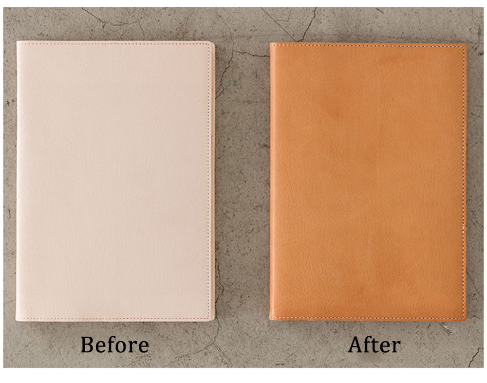 原色 A5 革 ノート カバー