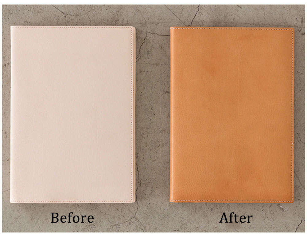 原色 A5 革 ノート カバー