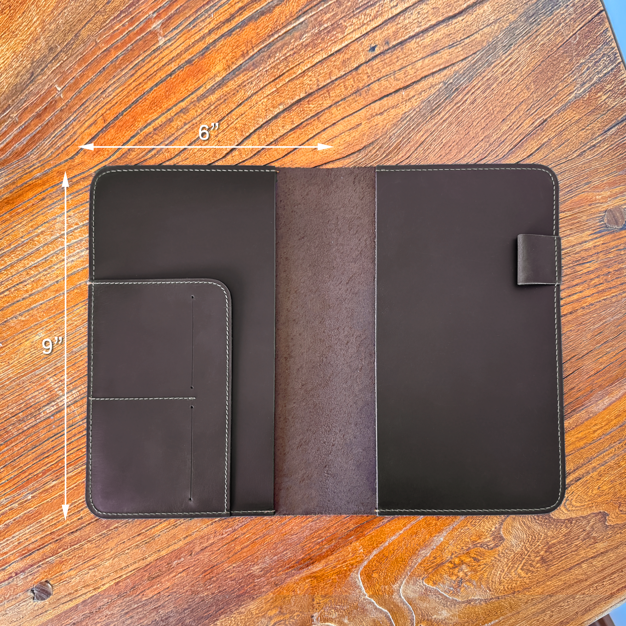 A5 大容量収納 革 ノート カバー