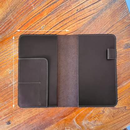 A5 大容量収納 革 ノート カバー