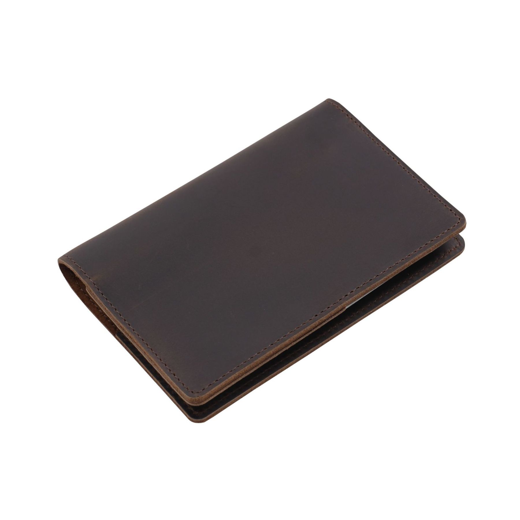 二つ折り 革 ノート カバー 文庫本サイズ対応 ペンホルダー カードホルダー付き