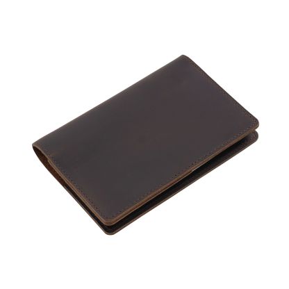 二つ折り 革 ノート カバー 文庫本サイズ対応 ペンホルダー カードホルダー付き