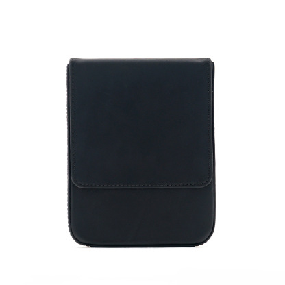 革 ペンケース 6本入れ 硬い筆箱 万年筆収納