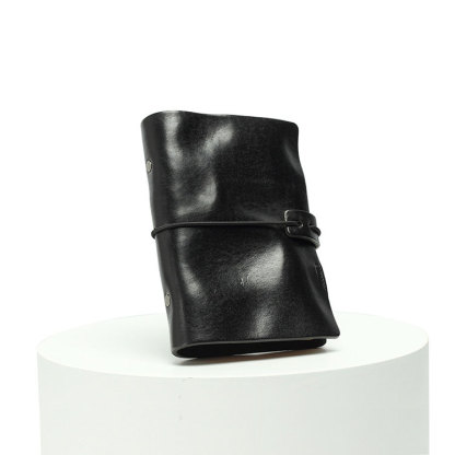 A6 6穴 バインダー 植物鞣し革 カバー ノート