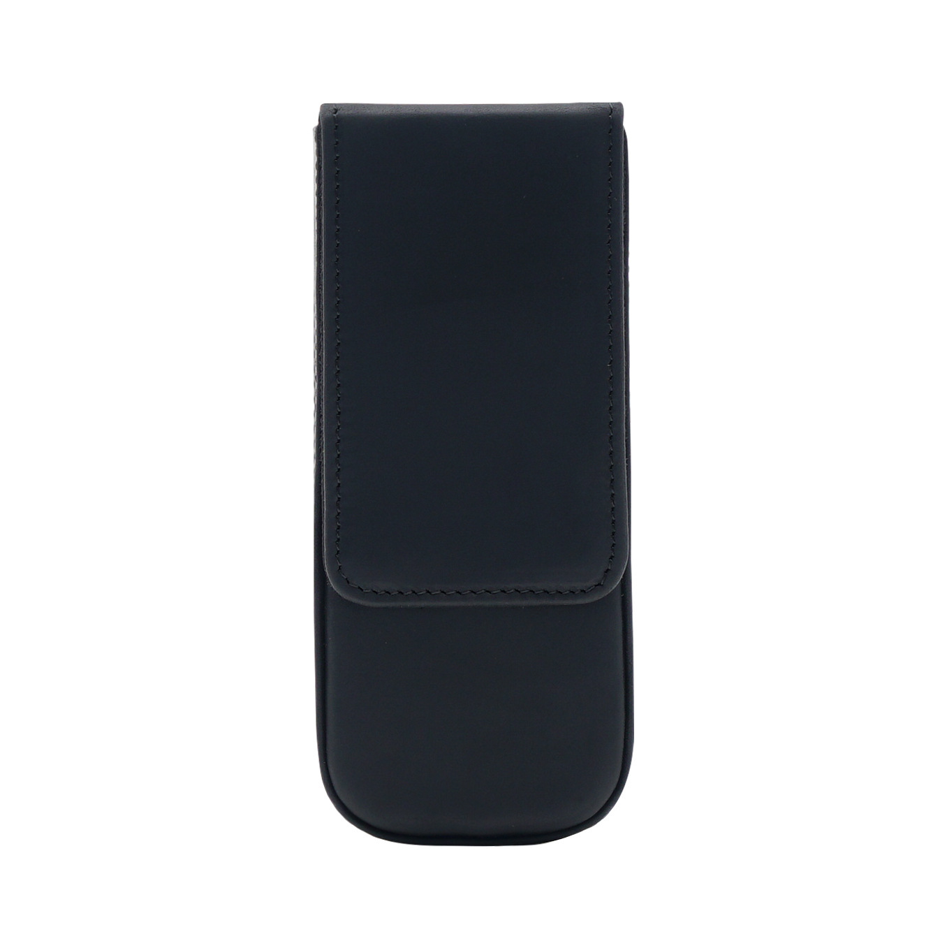 革 ペンケース 3本入れ 硬い筆箱 万年筆収納